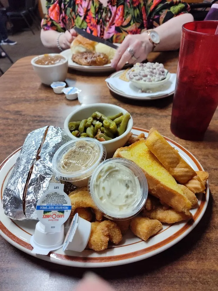 Catfish Nuggets & Baked Sweet Potato