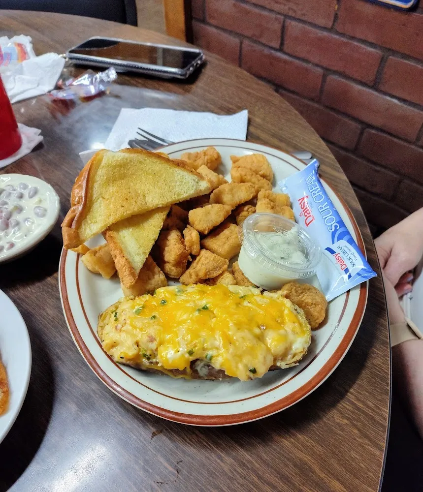 Catfish Nuggets w Loaded Baked Potato