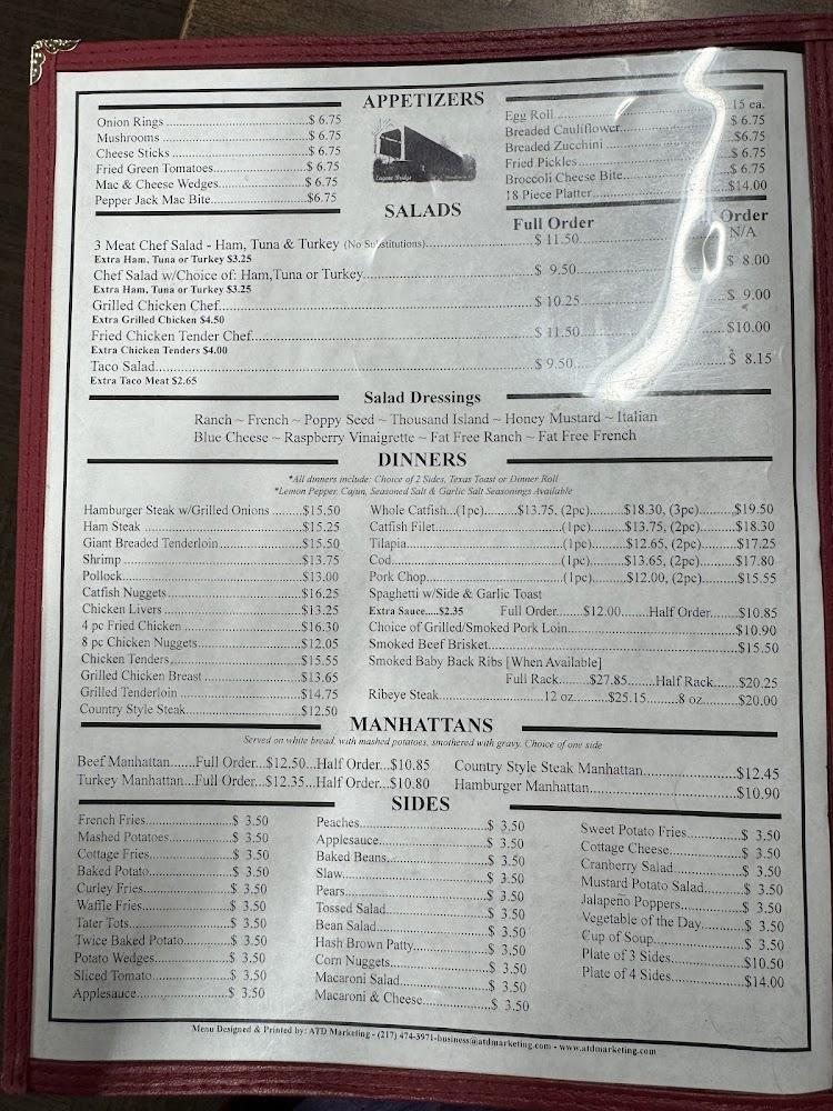 Covered Bridge Restaurant Menu image 1
