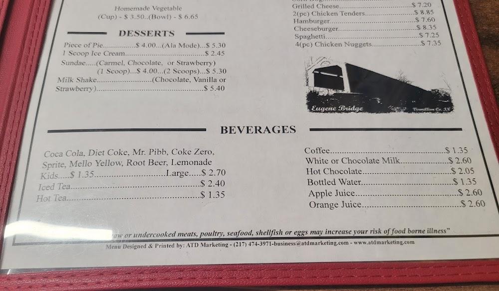 Covered Bridge Restaurant Menu image 3